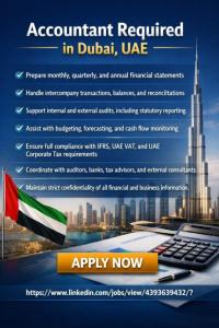 Accountant Required in Dubai