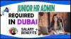 Junior HR Admin Required in Dubai