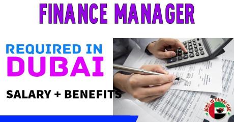 Finance Manager Required in Dubai