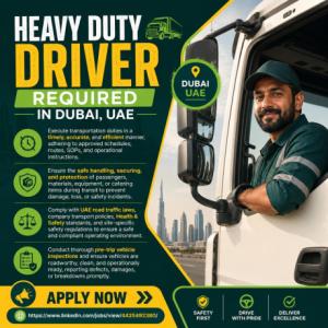 Heavy Duty Driver Required in Dubai