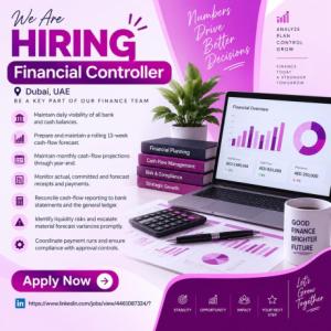Financial Controller Required in Dubai