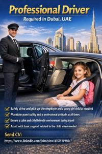 Professional Driver Required in Dubai