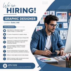 Graphic Designer Required in Dubai
