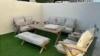 Sofa set aluminium beige outdoor furniture garden furniture