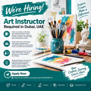 Art Instructor Required in Dubai