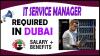 IT Service Manager Required in Dubai