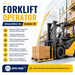 Forklift Operator Required in Dubai