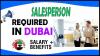 Salesperson Required in Dubai