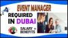 Event Manager Required in Dubai