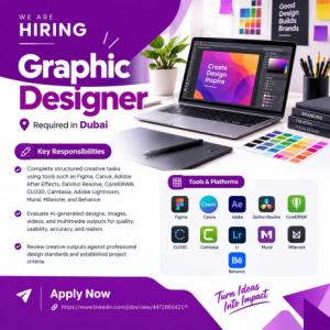 Graphic designer Required in Dubai