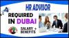 HR Advisor Required in Dubai