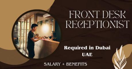 Front Desk Receptionist Required in Dubai