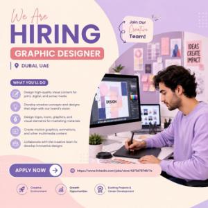 Graphic Designer Required in Dubai