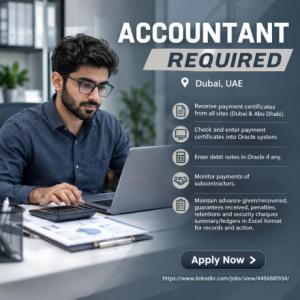 Accountant Required in Dubai
