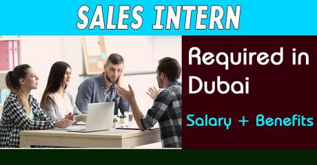 Sales Intern Required in Dubai