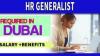 HR Generalist Required in Dubai