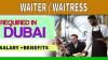 Waiter/Waitress Required in Dubai