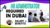 Human Resources Administrator Required in Dubai