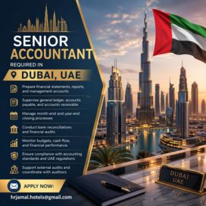Senior Accountant Required in Dubai