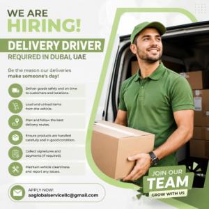 Delivery Driver Required in Dubai