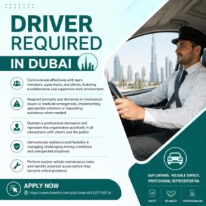 Driver Required in Dubai