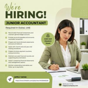 Junior Accountant Required in Dubai