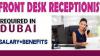 Front Desk Receptionist Required in Dubai