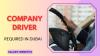 Company Driver Required in Dubai