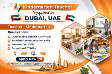 Kindergarten Teacher Required in Dubai