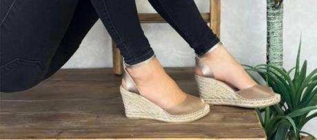 Peep Toe Espadrille Wedges for Women