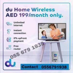 AED 199, Du Home Internet 5G Wireless Service