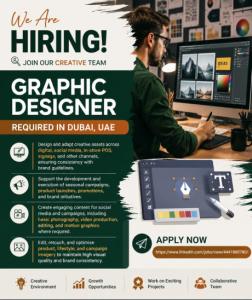 Graphic Designer Required in Dubai