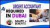 Urgent Accountant Required in Dubai