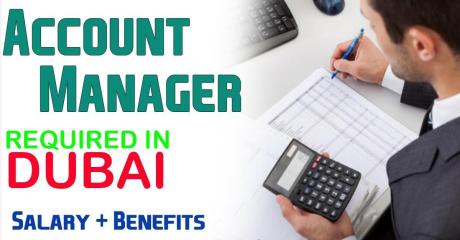 Account Manager Required in Dubai