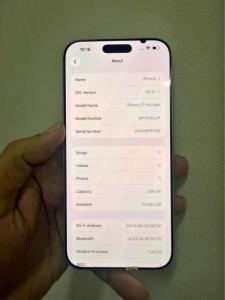 iPhone 17promax 258gb
