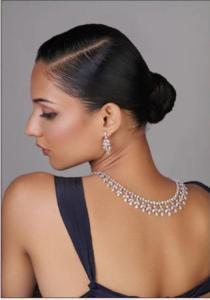 Shop Gold Necklace With Diamond Solitaire & Diamond Band