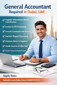 General Accountant Required in Dubai
