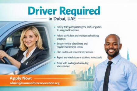 Driver Required in Dubai