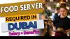 Food Server Required in Dubai