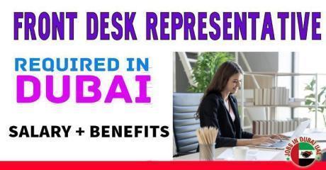 Front Desk Representative Required in Dubai