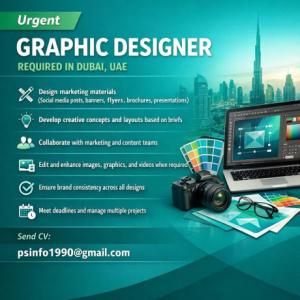 Urgent Graphic Designer Required in Dubai