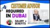 Customer Advisor Required in Dubai