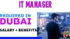 IT manager Required in Dubai