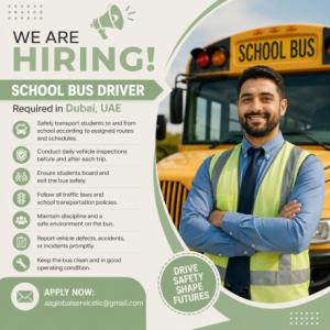 School Bus Driver Required in Dubai