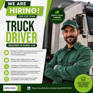 Truck Driver Required in Dubai