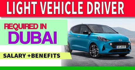 Light Vehicle Driver Required in Dubai