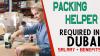 Packing Helper Required in Dubai