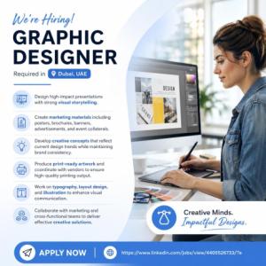 Graphic Designer Required in Dubai