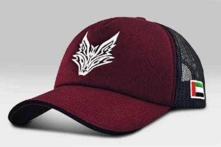 The Fox Logo Cap - Maroon& Black