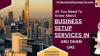 BUSINESS SETUP AND ICV CERTIFICATE